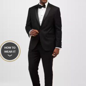 Jos Bank 1905 Collection Tailored Fit Tuxedo Suit Jacket and Pants